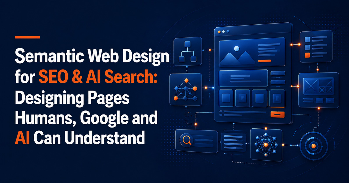 Semantic Web Design for SEO & AI Search: Designing Pages Humans, Google and AI Can Understand